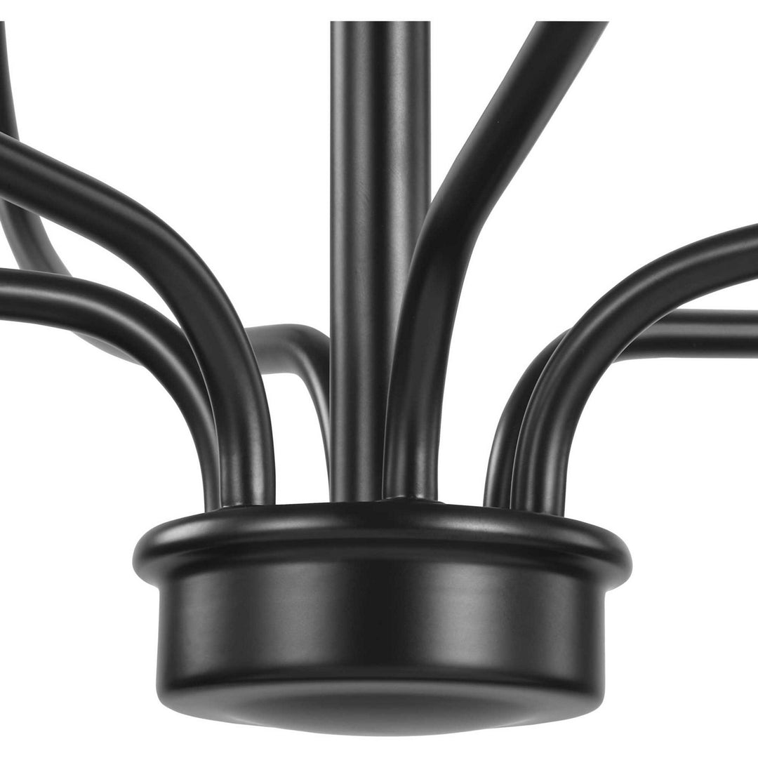 Progress Canada - P400227-031 - Six Light Foyer Chandelier - Bonita - Black