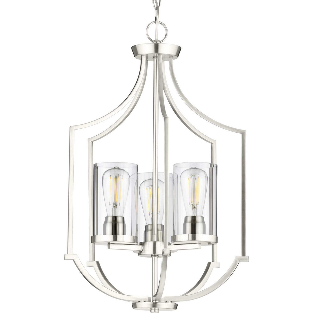 Progress Canada - P500209-009 - Three Light Foyer Pendant - Lassiter - Brushed Nickel