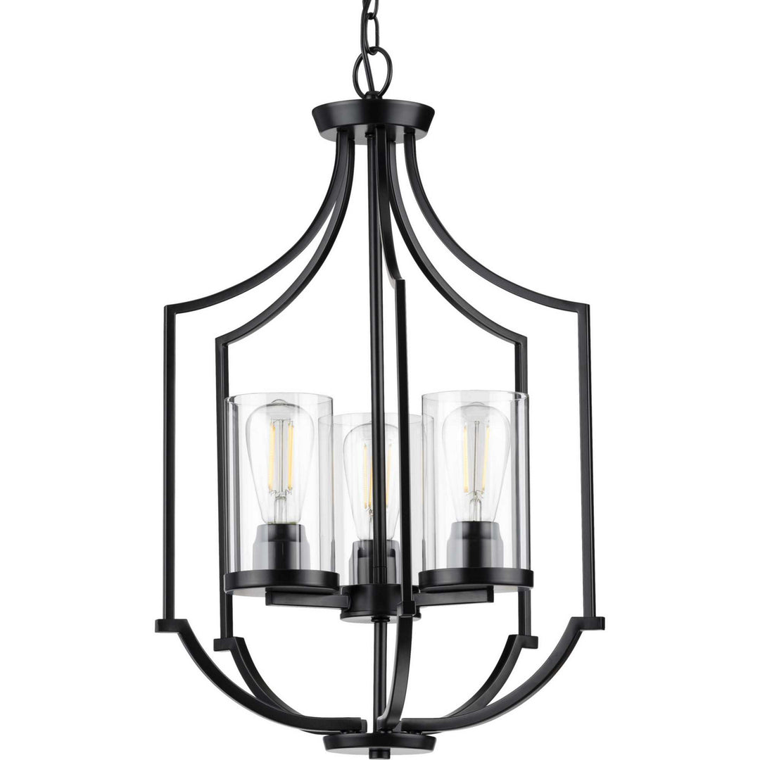 Progress Canada - P500209-031 - Three Light Foyer Pendant - Lassiter - Black