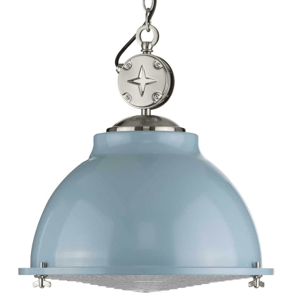 Progress Canada - P500212-164 - One Light Pendant - Medal - Coastal Blue