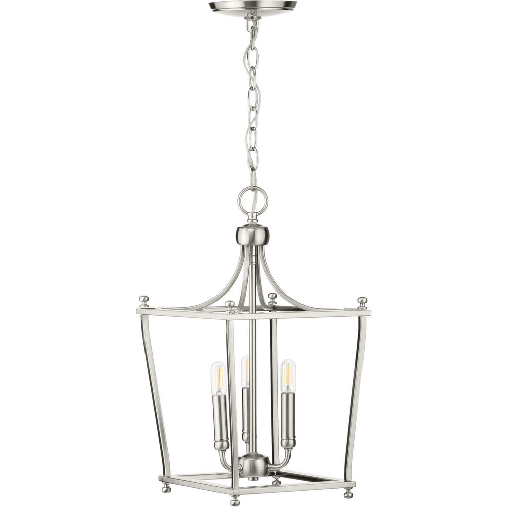 Progress Canada - P500213-009 - Three Light Foyer Pendant - Parkhurst - Brushed Nickel