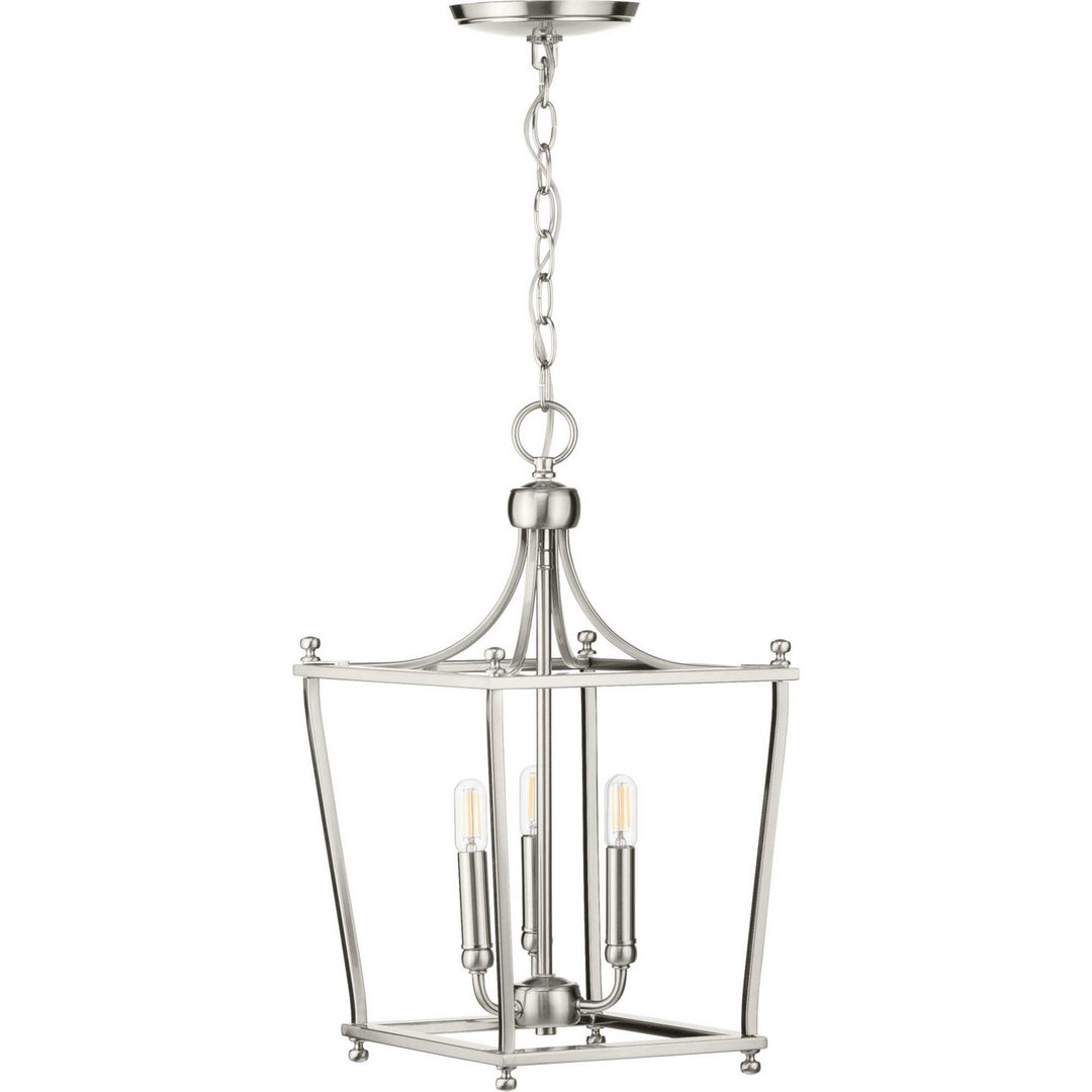 Progress Canada - P500213-009 - Three Light Foyer Pendant - Parkhurst - Brushed Nickel
