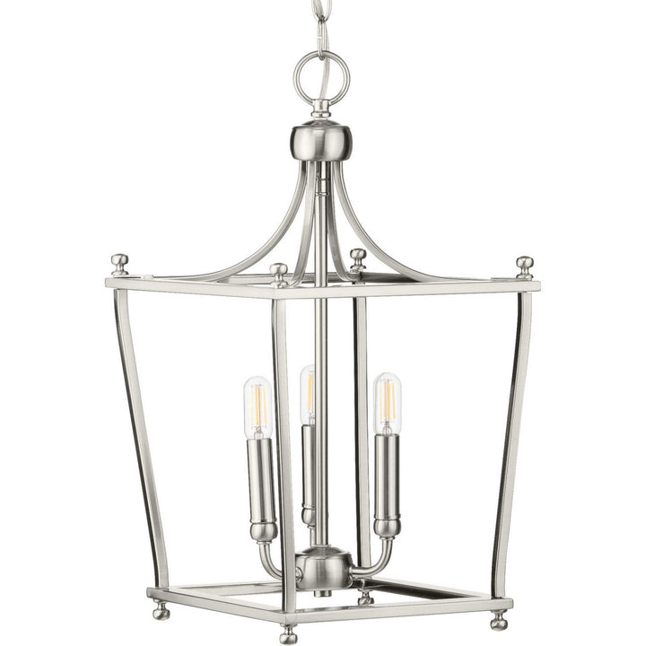 Progress Canada - P500213-009 - Three Light Foyer Pendant - Parkhurst - Brushed Nickel