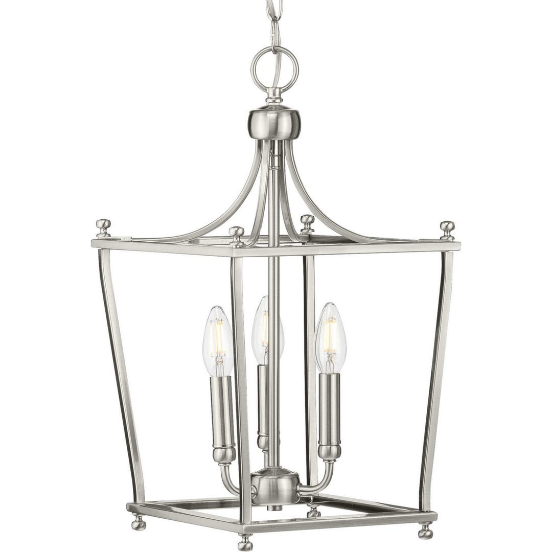 Progress Canada - P500213-009 - Three Light Foyer Pendant - Parkhurst - Brushed Nickel