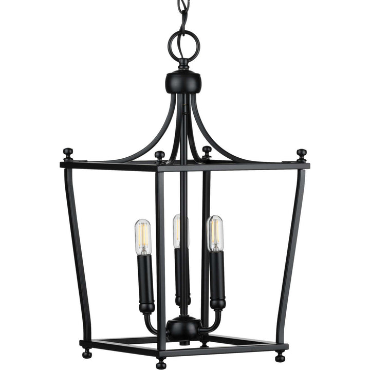 Progress Canada - P500213-031 - Three Light Foyer Pendant - Parkhurst - Black