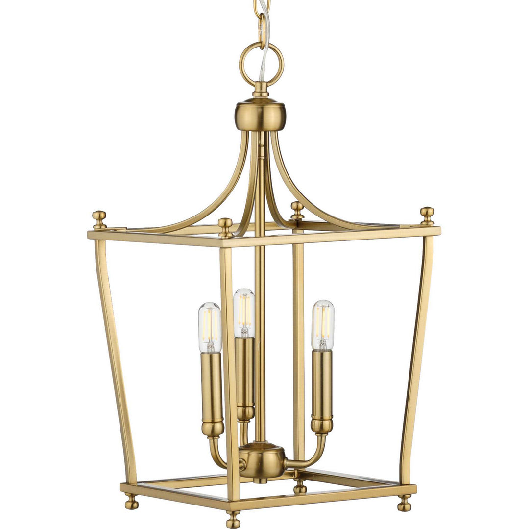 Progress Canada - P500213-109 - Three Light Foyer Pendant - Parkhurst - Brushed Bronze