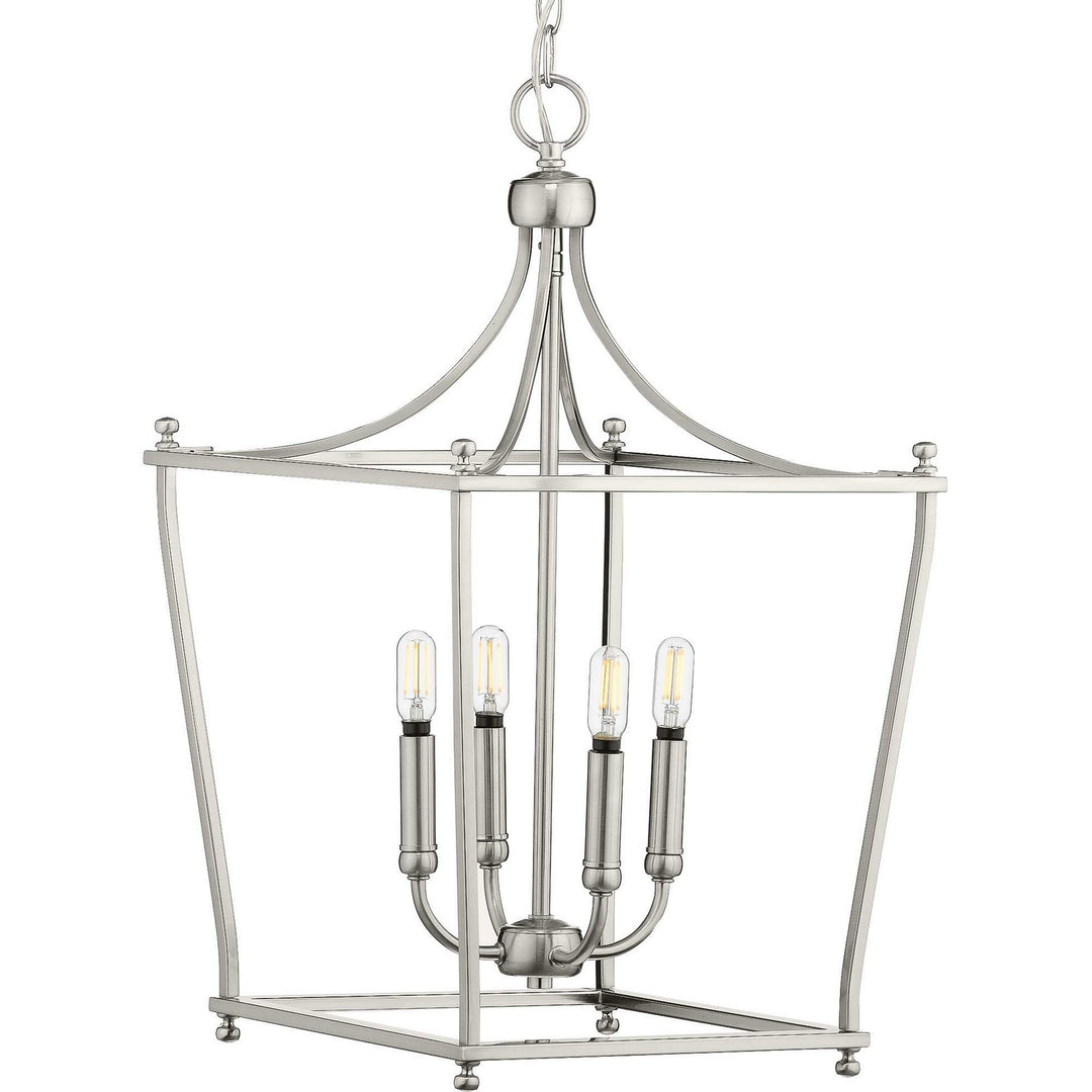 Progress Canada - P500214-009 - Four Light Foyer Pendant - Parkhurst - Brushed Nickel