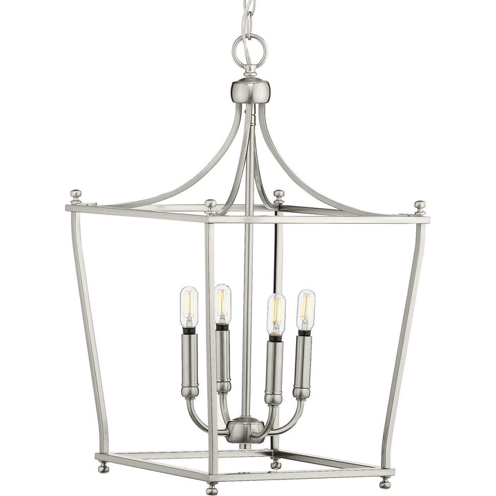 Progress Canada - P500214-009 - Four Light Foyer Pendant - Parkhurst - Brushed Nickel