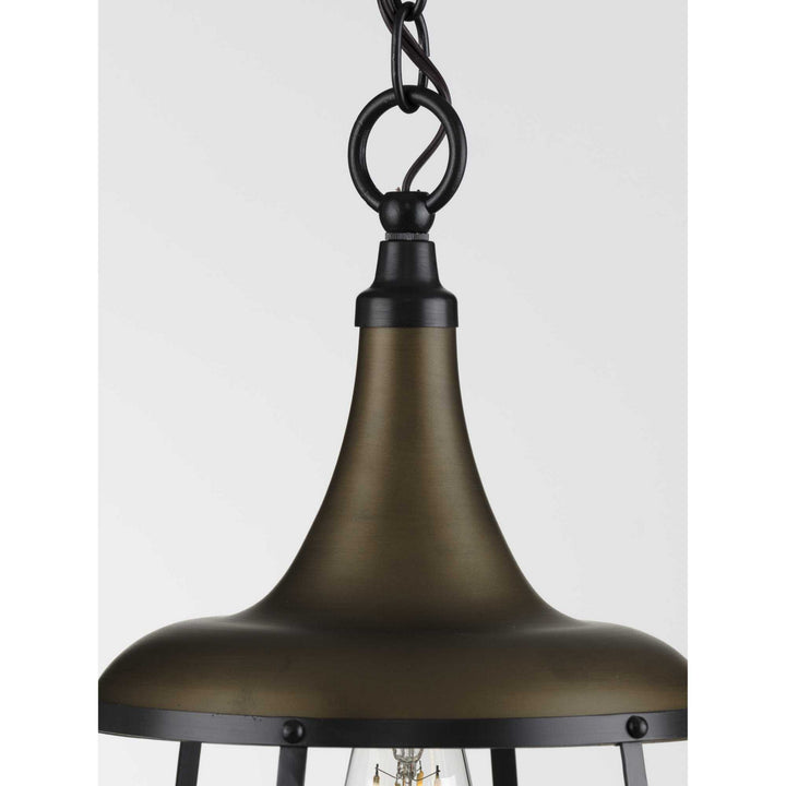 Progress Canada - P500236-161 - One Light Pendant - Bastille - Aged Brass