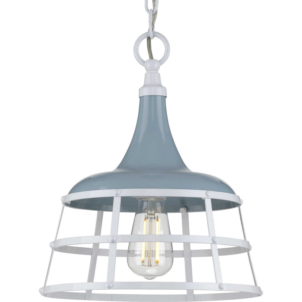 Progress Canada - P500236-164 - One Light Pendant - Bastille - Coastal Blue