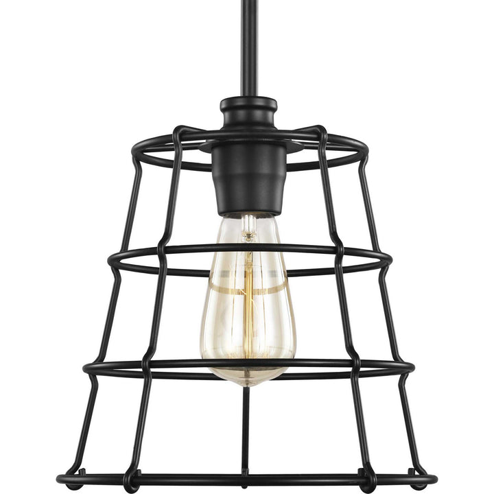 Progress Canada - P500281-031 - One Light Mini Pendant - Chambers - Black