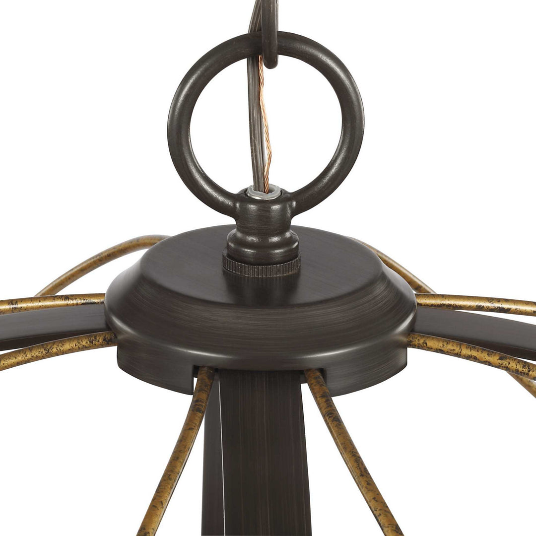 Progress Canada - P500287-020 - Five Light Pendant - Brandywine - Antique Bronze