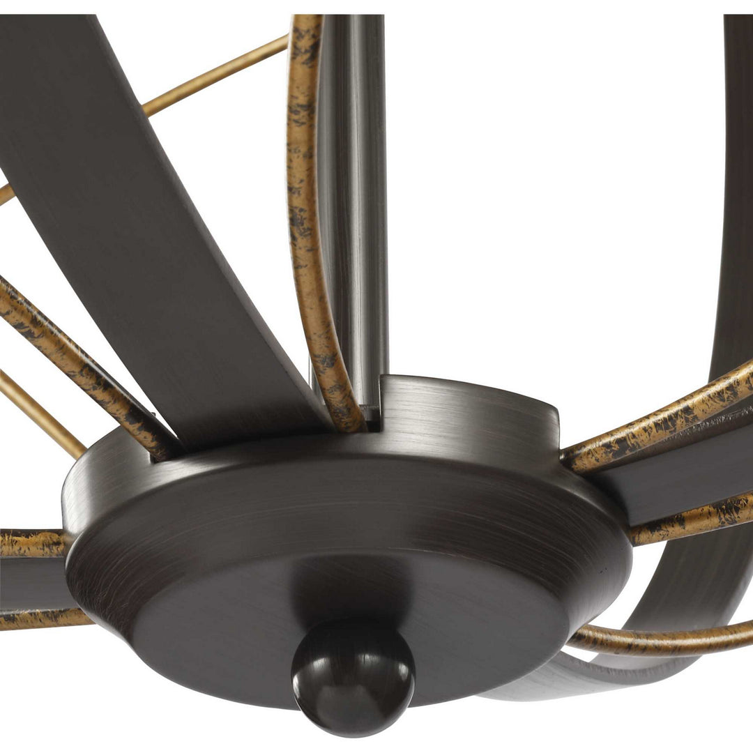 Progress Canada - P500287-020 - Five Light Pendant - Brandywine - Antique Bronze