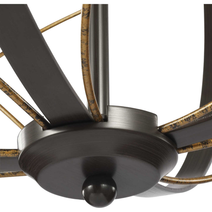 Progress Canada - P500287-020 - Five Light Pendant - Brandywine - Antique Bronze