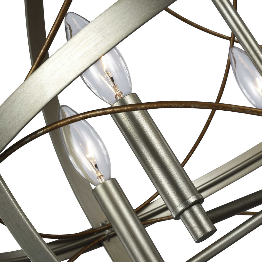Progress Canada - P500287-134 - Five Light Pendant - Brandywine - Silver Ridge