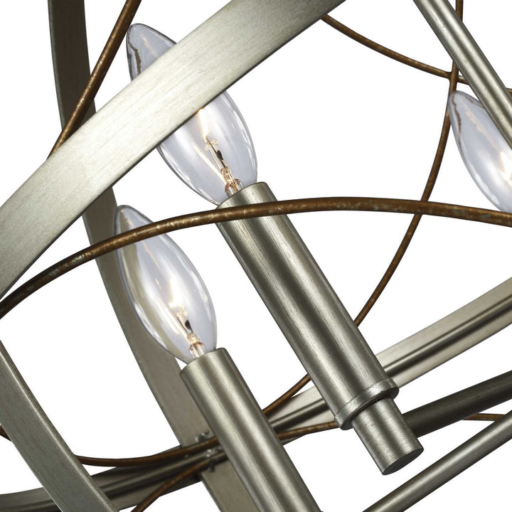 Progress Canada - P500287-134 - Five Light Pendant - Brandywine - Silver Ridge