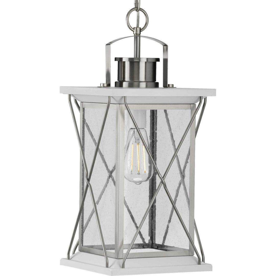 Progress Canada - P550068-135 - One Light Hanging Lantern - Barlowe - Stainless Steel