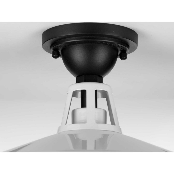Progress Canada - P550070-030 - One Light Semi Flush Mount - Cedar Springs - White