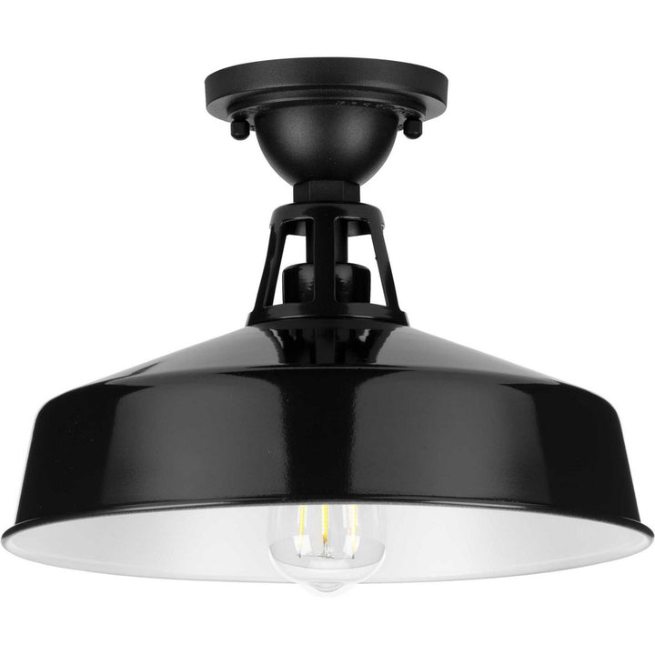 Progress Canada - P550070-031 - One Light Semi Flush Mount - Cedar Springs - Black
