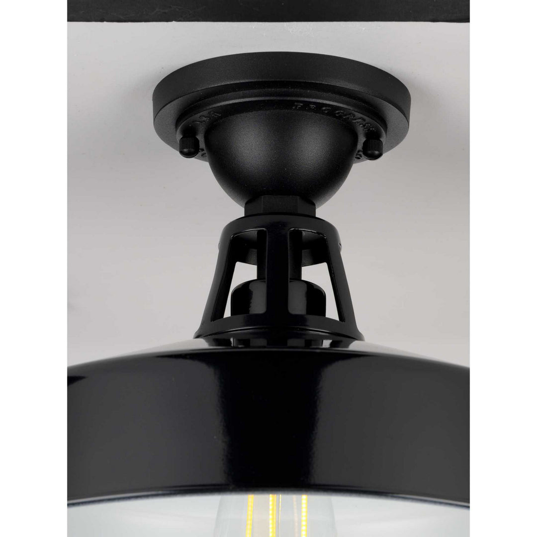 Progress Canada - P550070-031 - One Light Semi Flush Mount - Cedar Springs - Black