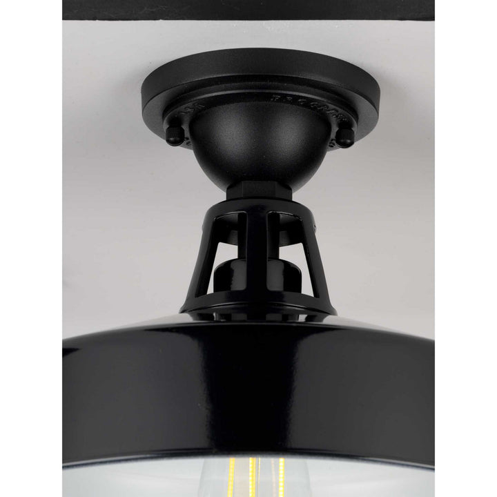 Progress Canada - P550070-031 - One Light Semi Flush Mount - Cedar Springs - Black