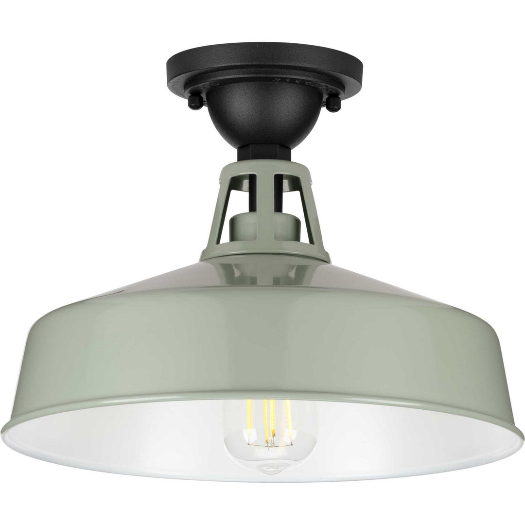 Progress Canada - P550070-079 - One Light Semi Flush Mount - Cedar Springs - Pistachio
