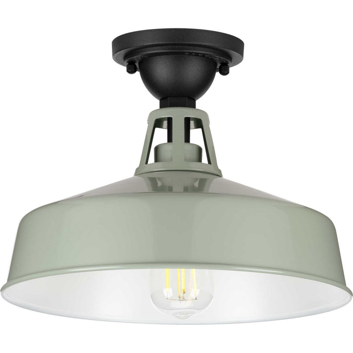 Progress Canada - P550070-079 - One Light Semi Flush Mount - Cedar Springs - Pistachio