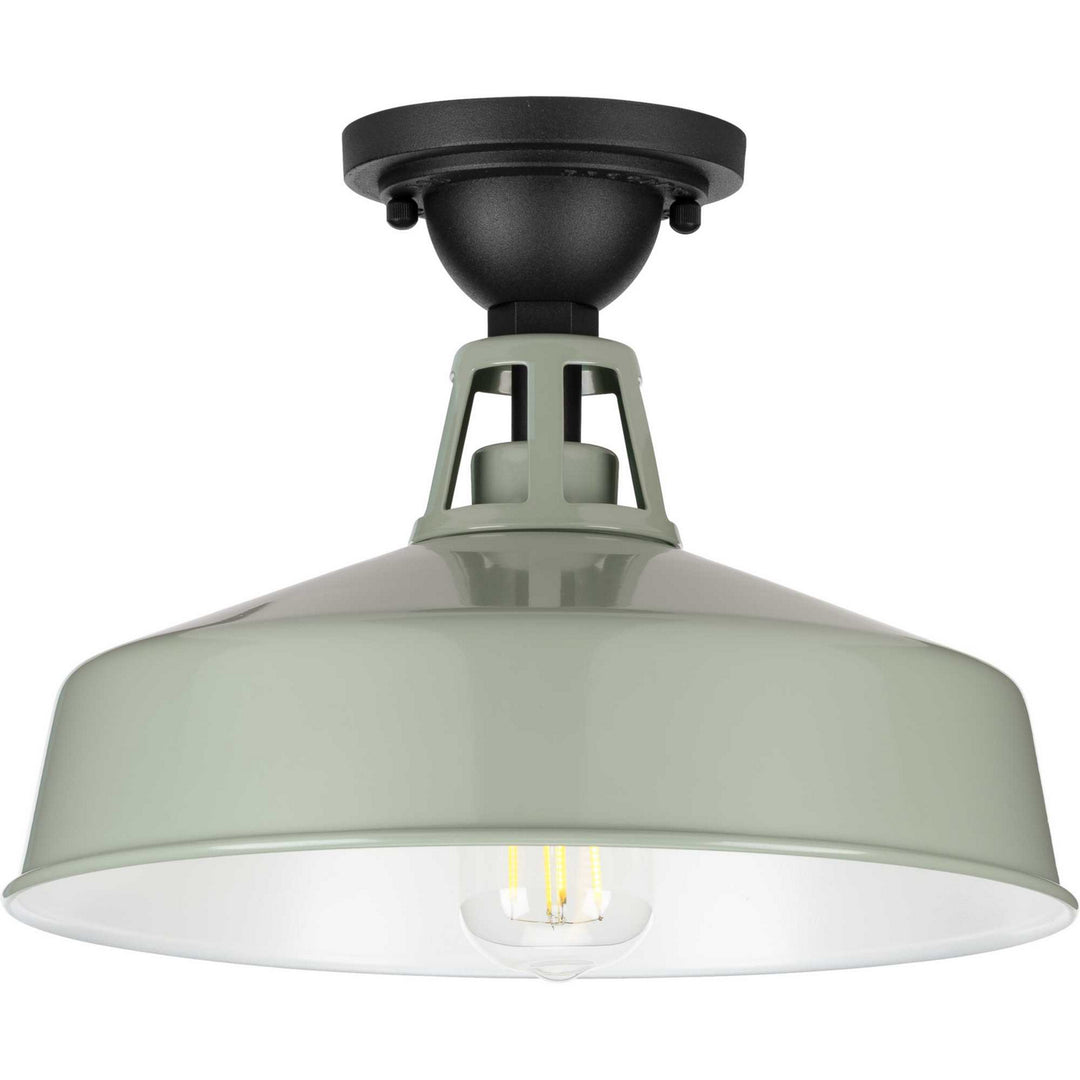 Progress Canada - P550070-079 - One Light Semi Flush Mount - Cedar Springs - Pistachio