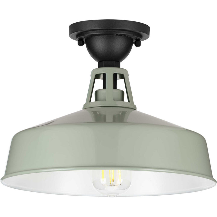 Progress Canada - P550070-079 - One Light Semi Flush Mount - Cedar Springs - Pistachio