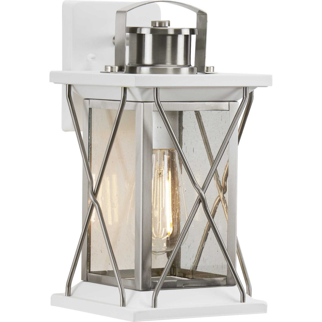 Progress Canada - P560156-135 - One Light Wall Lantern - Barlowe - Stainless Steel