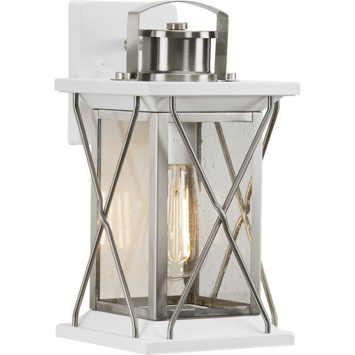 Progress Canada - P560156-135 - One Light Wall Lantern - Barlowe - Stainless Steel
