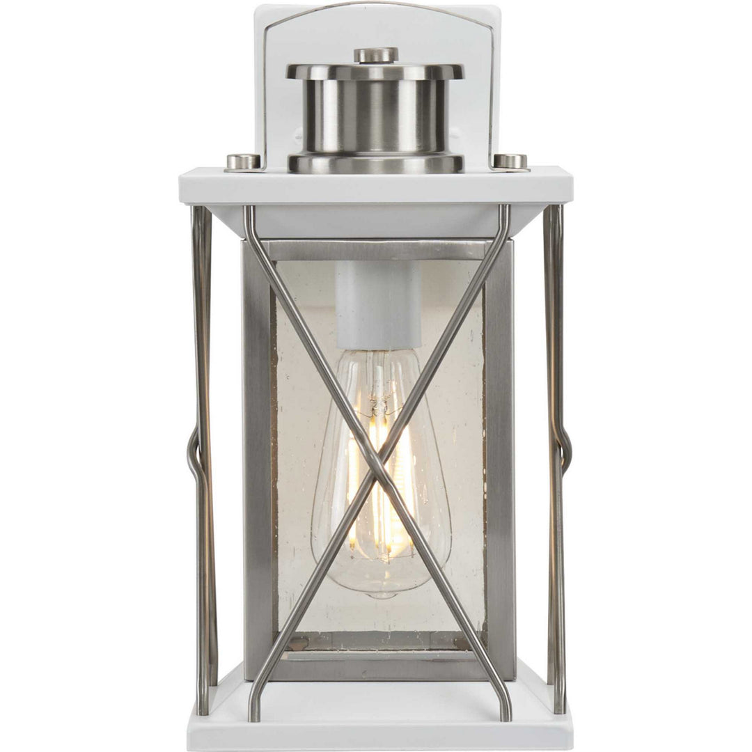 Progress Canada - P560156-135 - One Light Wall Lantern - Barlowe - Stainless Steel