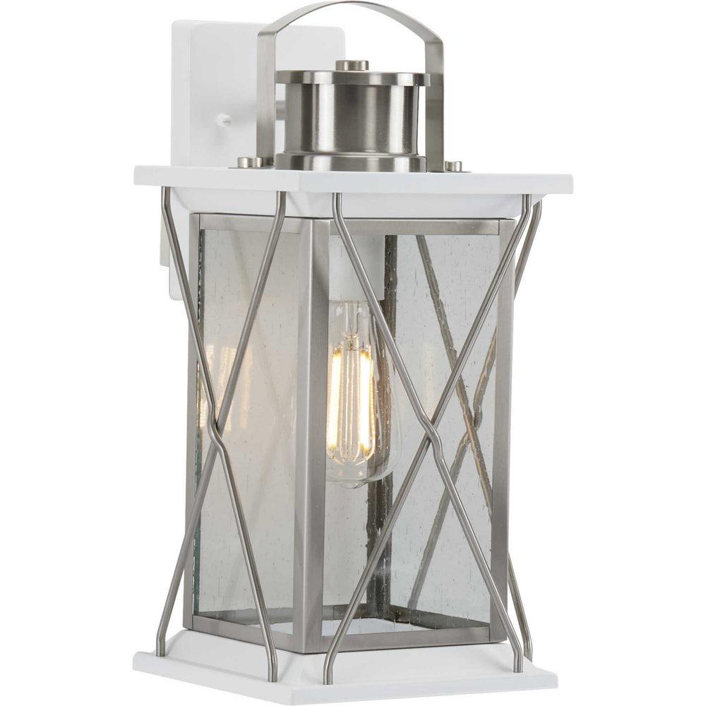 Progress Canada - P560157-135 - One Light Wall Lantern - Barlowe - Stainless Steel