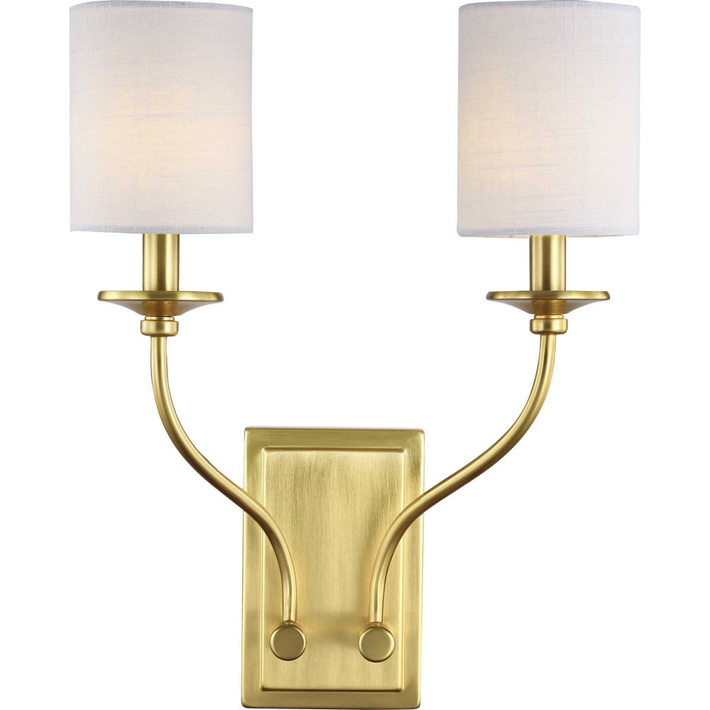 Progress Canada - P710019-012 - Two Light Wall Sconce - Bonita - Satin Brass