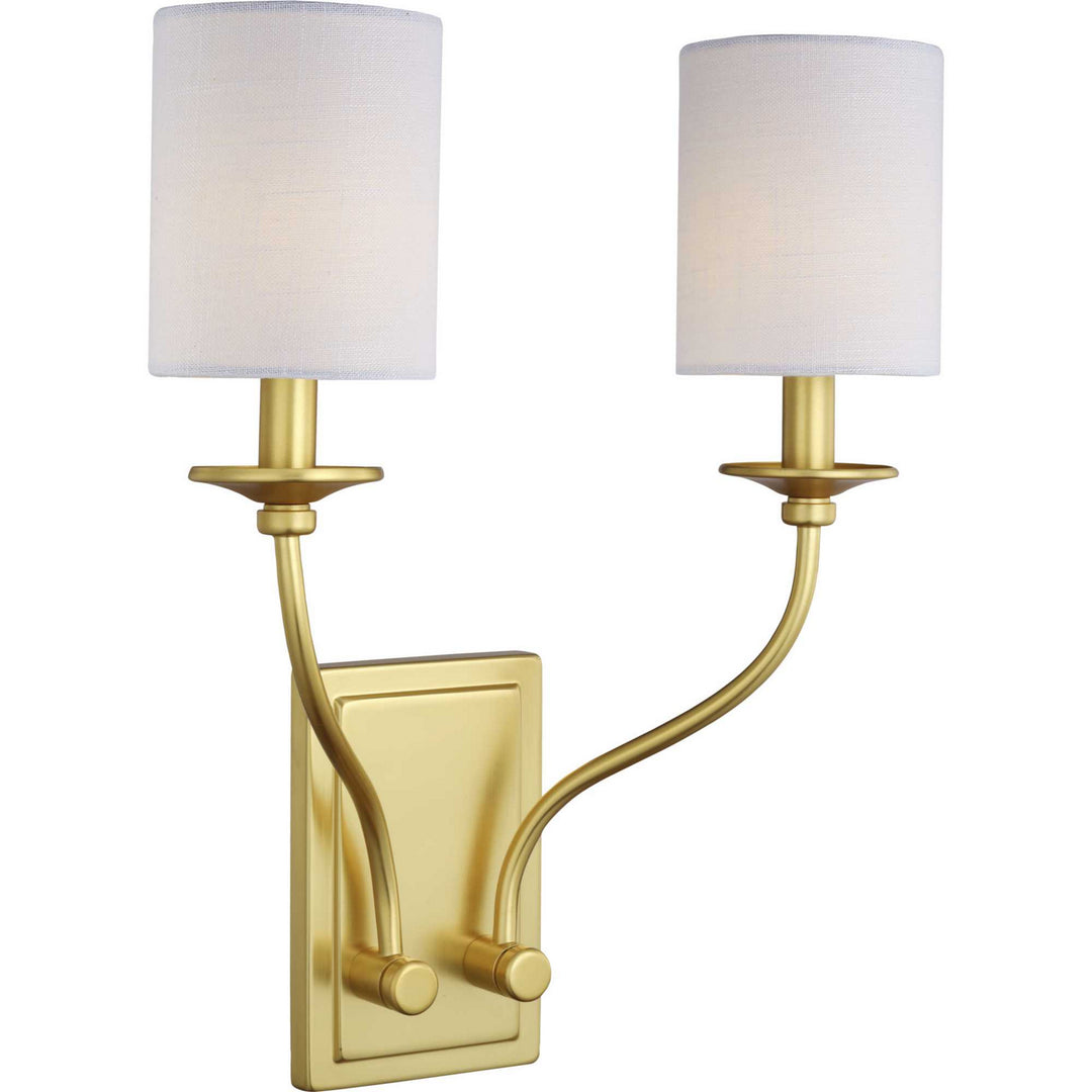 Progress Canada - P710019-012 - Two Light Wall Sconce - Bonita - Satin Brass