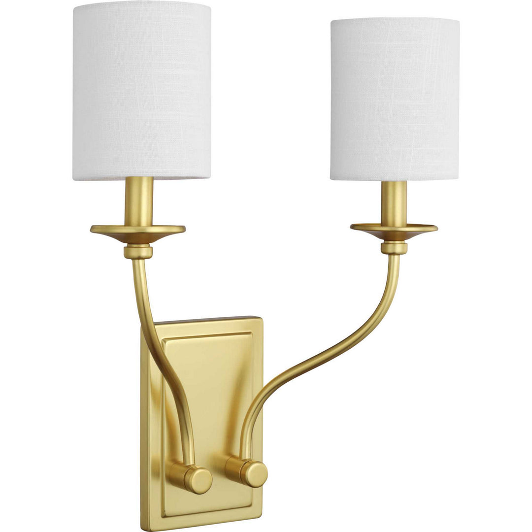 Progress Canada - P710019-012 - Two Light Wall Sconce - Bonita - Satin Brass