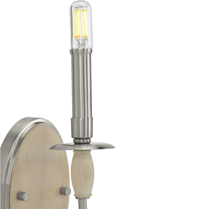 Progress Canada - P710074-009 - One Light Wall Bracket - Durrell - Brushed Nickel