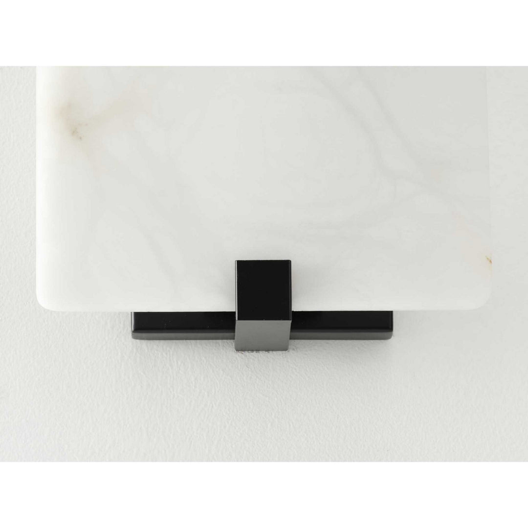 Progress Canada - P710081-031-30 - LED Wall Sconce - LED Alabaster Stone - Black