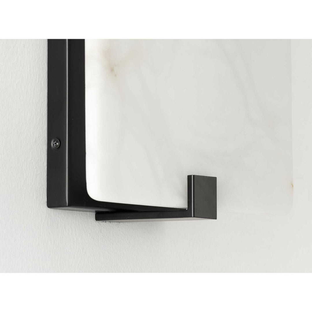Progress Canada - P710081-031-30 - LED Wall Sconce - LED Alabaster Stone - Black