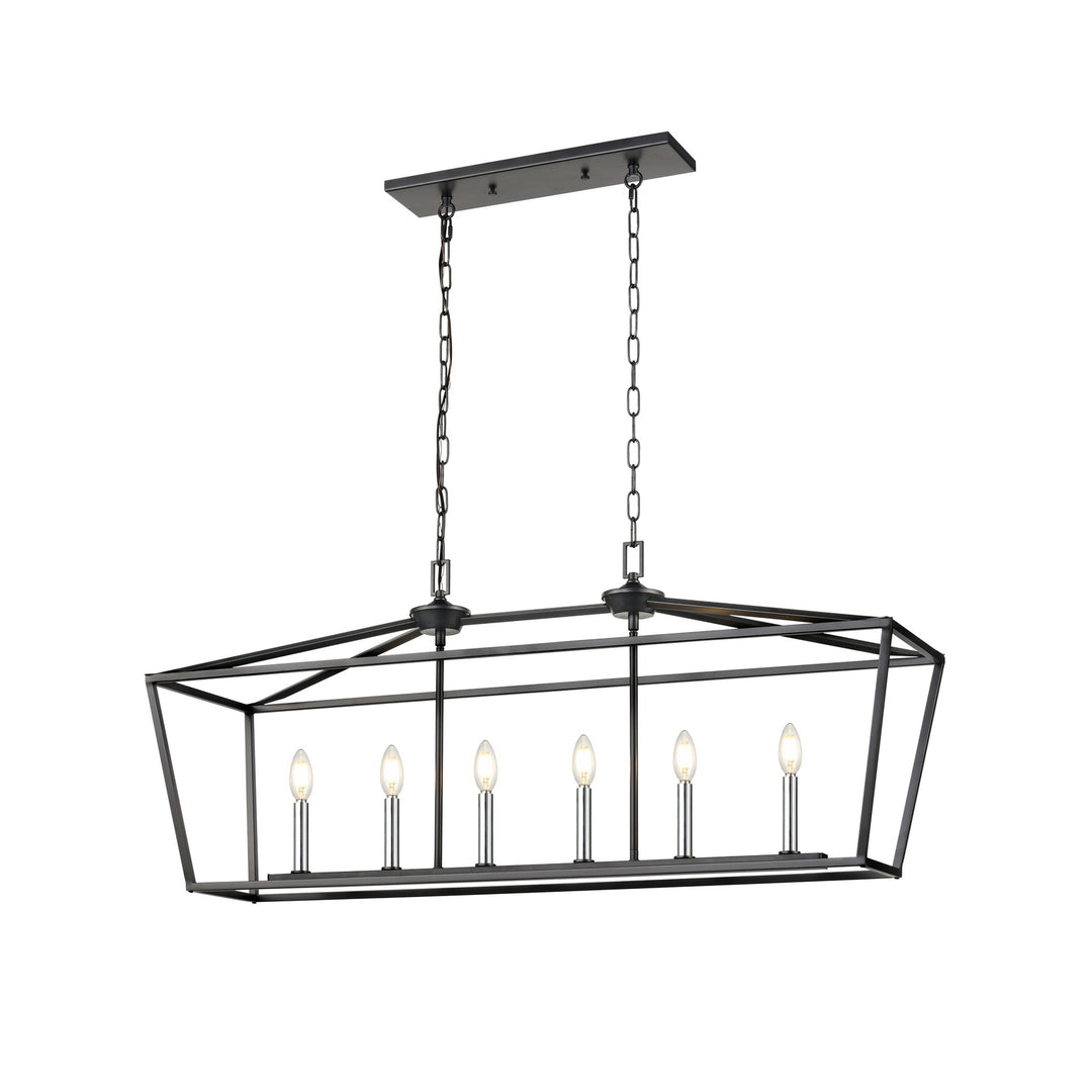 DVI Canada - DVP30102MF+GR - Six Light Linear Pendant - Lundy'S Lane - Multiple Finishes And Graphite