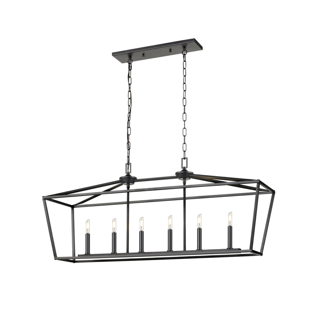 DVI Canada - DVP30102MF+GR - Six Light Linear Pendant - Lundy'S Lane - Multiple Finishes And Graphite