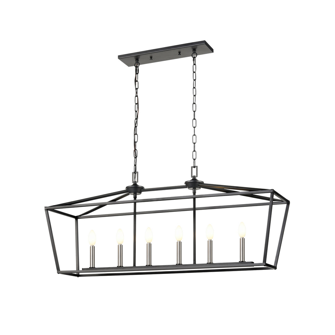 DVI Canada - DVP30102MF+GR - Six Light Linear Pendant - Lundy'S Lane - Multiple Finishes And Graphite