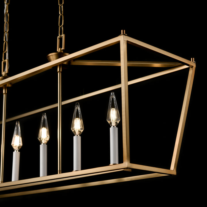 DVI Canada - DVP30102MF+BR - Six Light Linear Pendant - Lundy'S Lane - Multiple Finishes And Brass