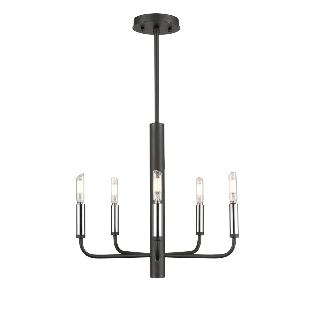 DVI Canada - DVP44025MF+GR - Five Light Chandelier - Olivia - Multiple Finishes Ad Painted Satin Brass
