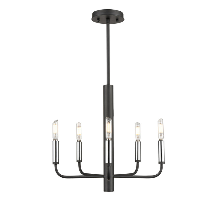 DVI Canada - DVP44025MF+GR - Five Light Chandelier - Olivia - Multiple Finishes Ad Painted Satin Brass