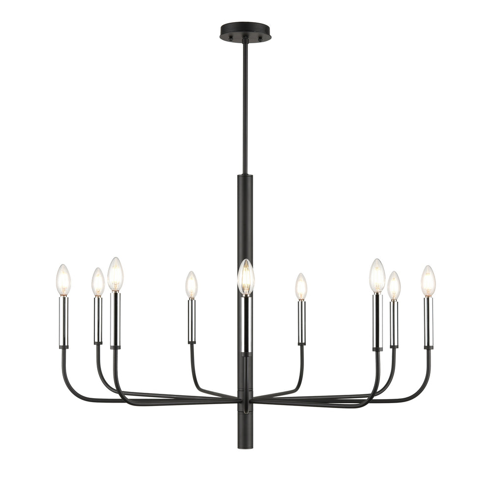 DVI Canada - DVP44029MF+GR - Nine Light Chandelier - Olivia - Multiple Finishes And Graphite