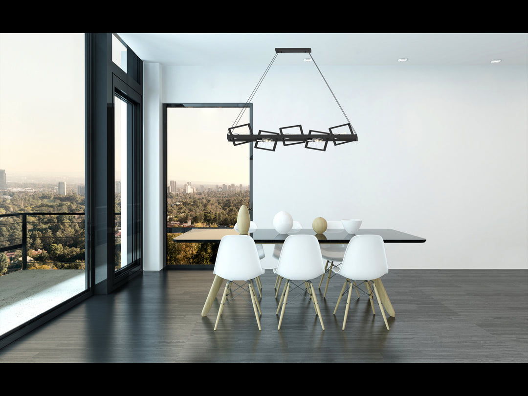 DVI Canada - DVP45202MF+GR - Five Light Linear Pendant - Northwest Passage - Multiple Finishes And Graphite