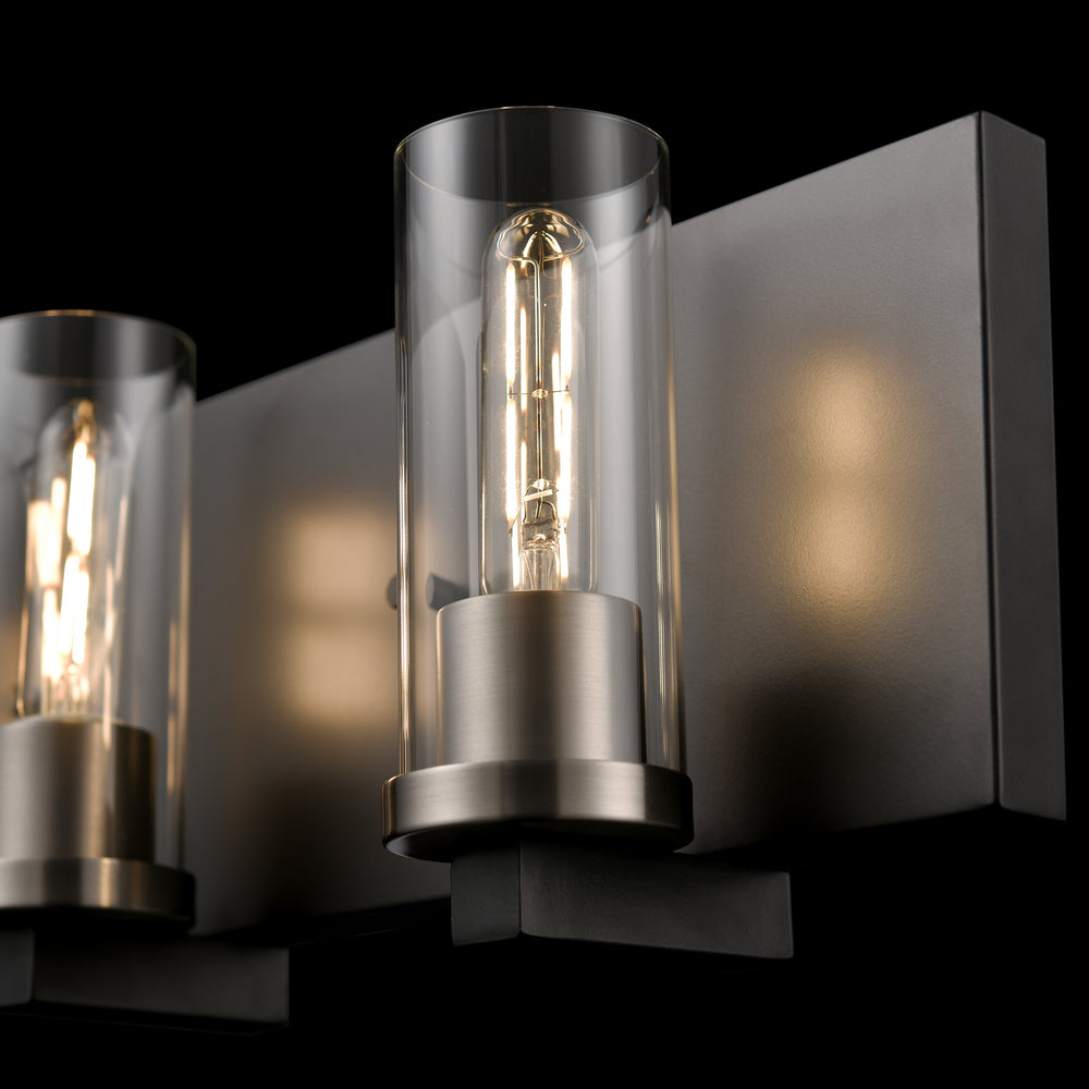 DVI Canada - DVP28143MF+GR-CL - Three Light Vanity - Sambre - Multiple Finishes And Graphite w/Clear Glass