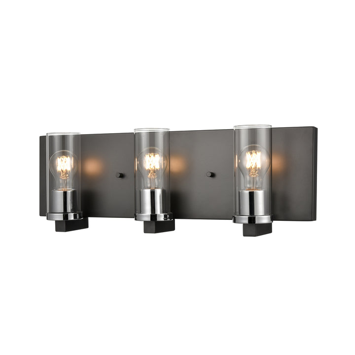 DVI Canada - DVP28143MF+GR-CL - Three Light Vanity - Sambre - Multiple Finishes And Graphite w/Clear Glass