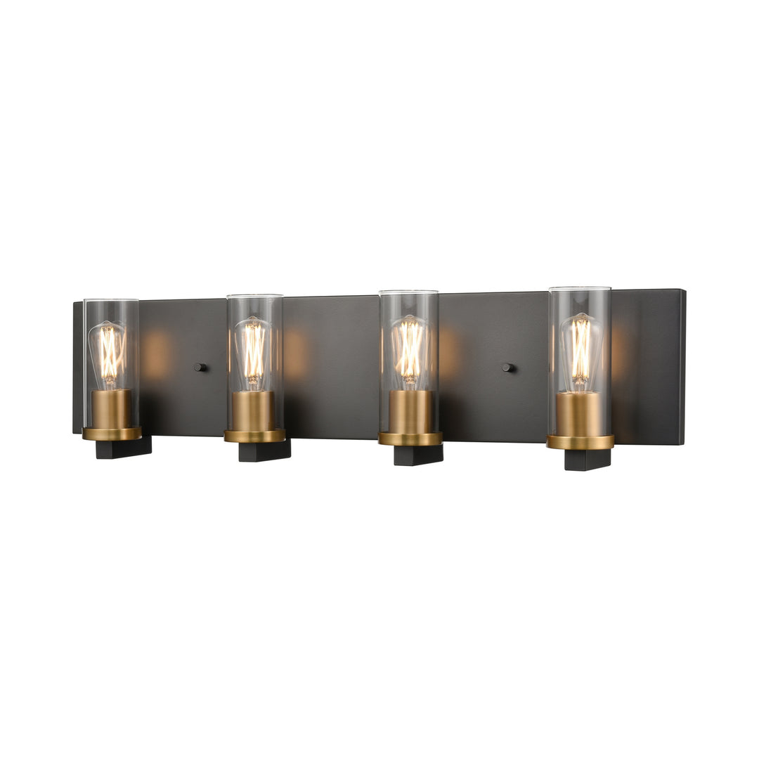 DVI Canada - DVP28144MF+GR-CL - Four Light Vanity - Sambre - Multiple Finishes And Graphite w/Clear Glass